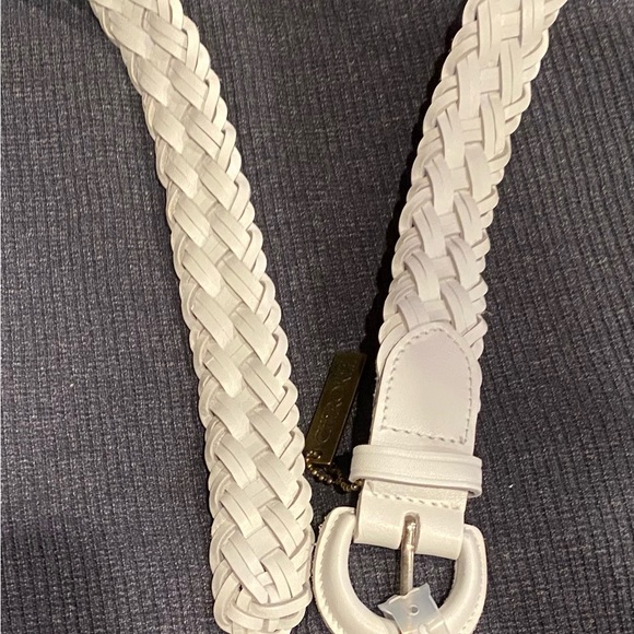 Vintage Cherokee White Braided Leather Belt 616-302 - Picture 2 of 5